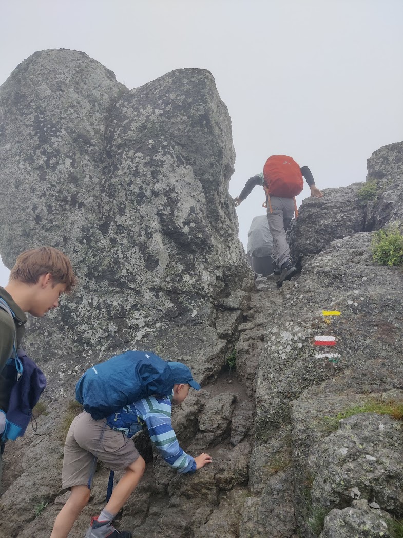 rock scrambling